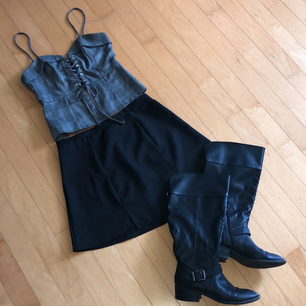 Black A-Line Skirt